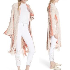 Free People Desert Daze Fringe Duster Cardigan Size XS/Small